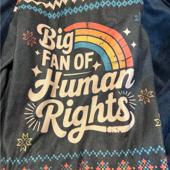 Colorful Graphic Tee with Human Rights Design - Picture 1 of 5